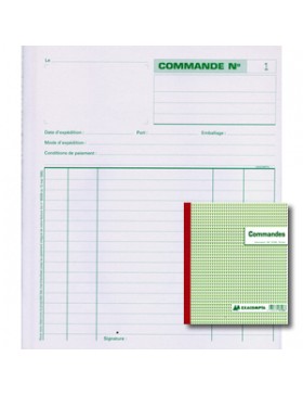 CARNET DE COMMANDE EXACOMPTA 13103 3 COPIES 21*18cm