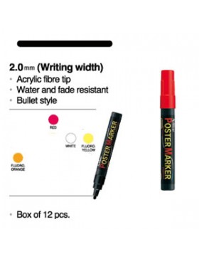 MARQUEUR ARTLINE TEMPERA 4mm ROUGE