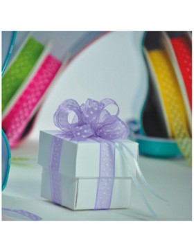 RUBAN ORGANZA MICRO-POIS 12mm*20m