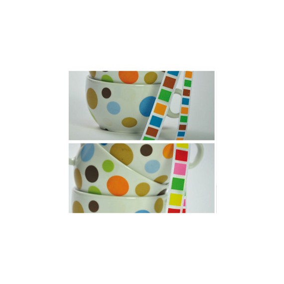 RUBAN ACETATE CUBES LUMINEUX 15mm*15m