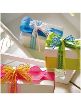 RUBAN LAITON NATURAL STRIPES 40mm*15m