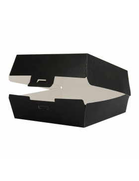 Box Hamburger XL 'ThePack' - 17,6*16,8*7,8cm - Kraft Noir