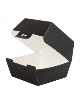Box Hamburger 'ThePack' - 13*12,5*9cm - Kraft Noir