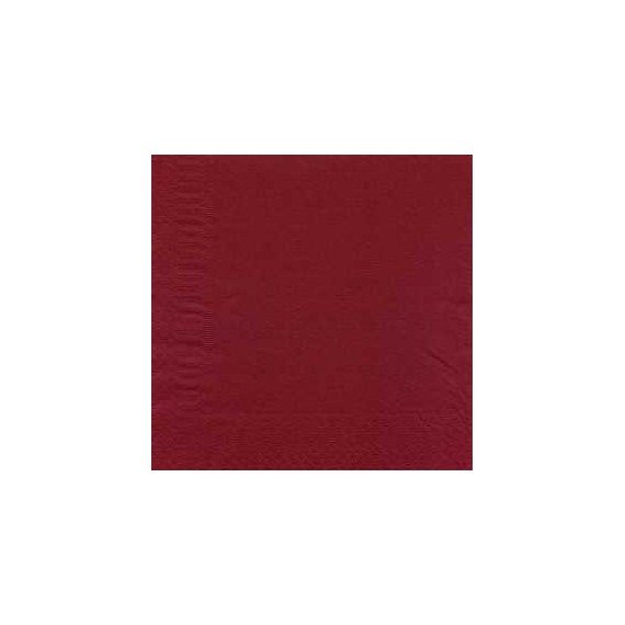 SERV. SURLYS 2 Ép. GAUFFRÉE 38*38cm BORDEAUX