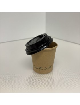 Couv. Noir pour Gobelet Kraft 110cc - 'Save The Earth'