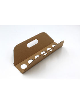 Support avec poignées pour 6 gobelets à shots