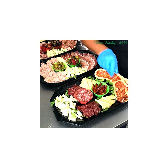 PLATEAU PREGIS CS335 335*250*38mm r-PET NOIR