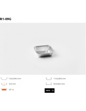 Ravier Alu bord roulé - R1-09G - 261CC