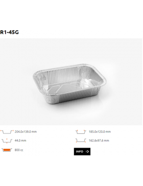 Ravier Alu bord roulé - R1-45G - 800CC