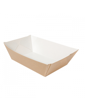 Barquette 'ThePack' 2400g - 170*97*63mm - Kraft Brun