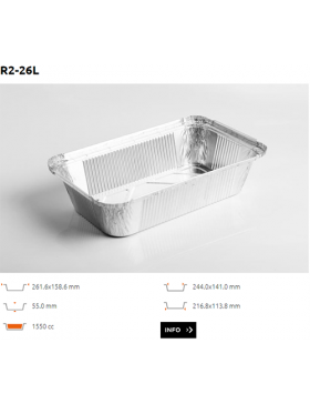 Ravier Alu bord droit - R2-26L - 1550CC