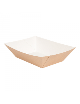 Barquette 'ThePack' 1200g - 119*79*55mm - Kraft Brun