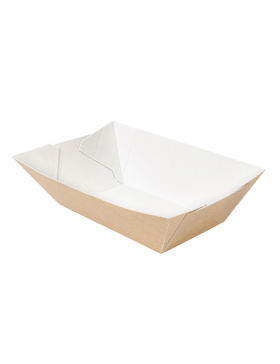 Barquette 'ThePack' 480g - 100*62*48mm - Kraft Brun