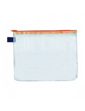 POCHE ENVELOPPE ZIP FOLDERSYS A6 ORANGE RENFORCÉE