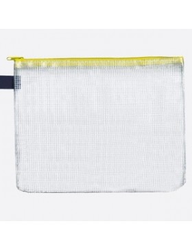 POCHE ENVELOPPE ZIP FOLDERSYS A5 JAUNE RENFORCÉE