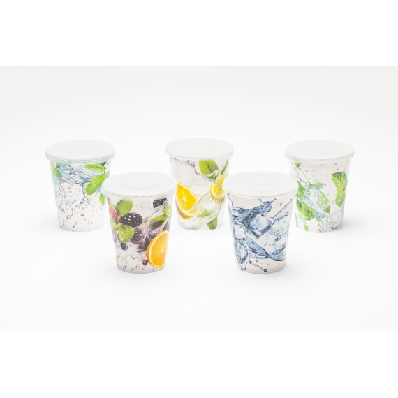 Couv. plat Ø90mm pour gobelet Cold drinks - PS