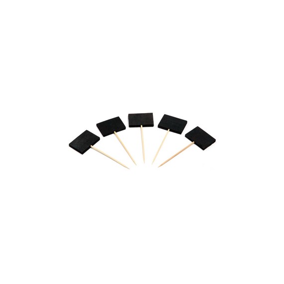 ARDOISE NOIRE BOIS 35*25mm PIC BAMBOU 90mm