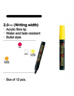 MARQUEUR ARTLINE TEMPERA 4mm JAUNE FLUO
