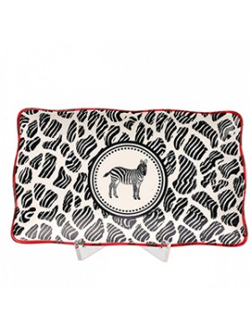 ASSIETTE À MIGNARDISE ZÈBRE 20*12*2cm